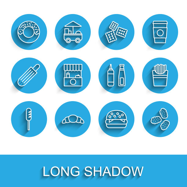 套餐煎香肠羊角甜甜圈汉堡图片下载