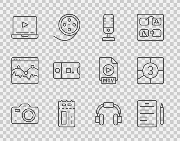 设线照相相机场景麦克风影院图片下载
