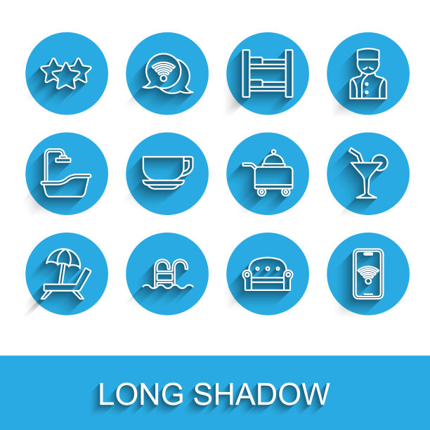 设置线日光浴床与伞游泳池明星图片下载