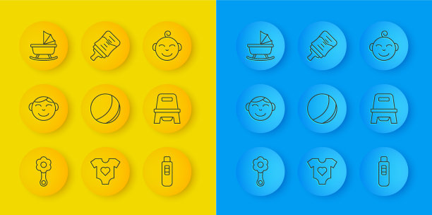 套线拨浪鼓婴儿玩具小男孩头海滩图片下载