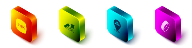 设置等距金条24k生长箭头图片下载