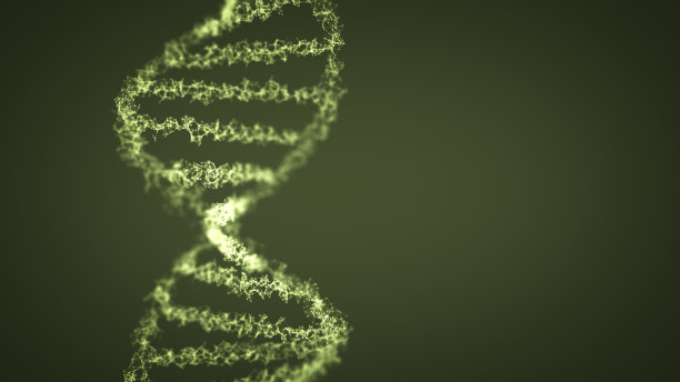 3d医学背景与DNA链3d插图图片下载