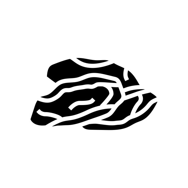 芒果干果雕文图标矢量插图图片下载