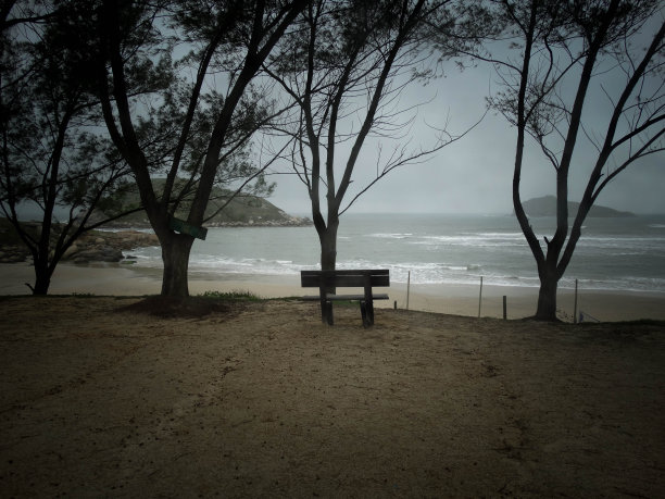 孤独的长椅上图片下载