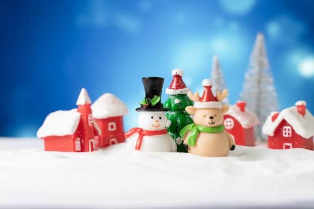 圣诞老人满城雪花图片下载