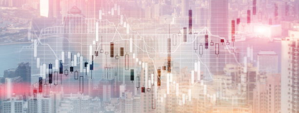 以城市为背景的蜡烛和市场图片下载