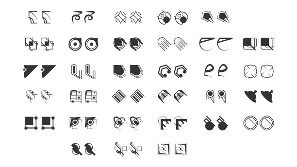 摘要集集合黑色quotemark演讲标点摘录备注图标矢量设计风格图片下载