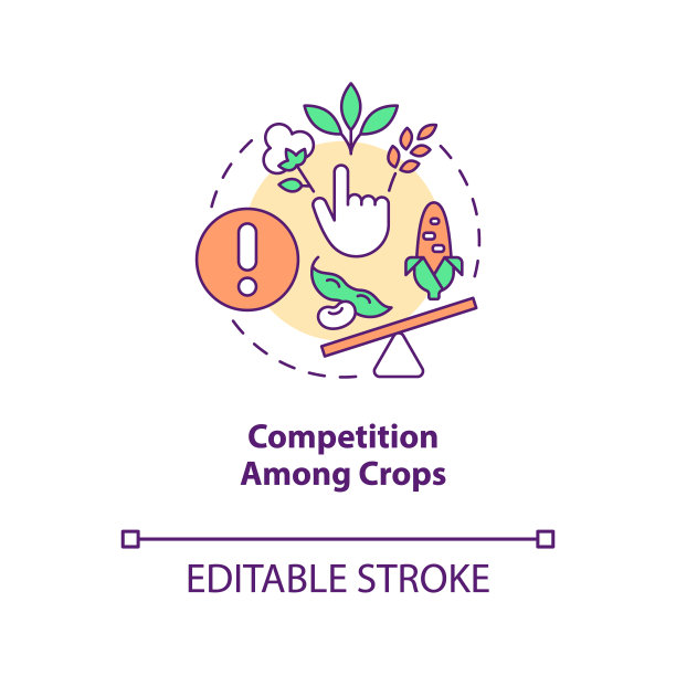作物概念图标之间的竞争图片下载