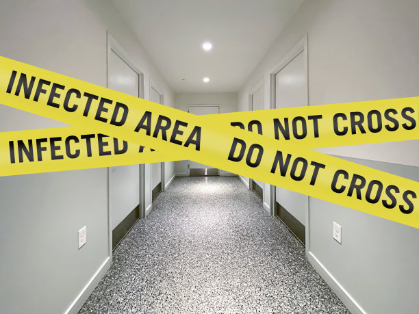 医院有感染区警告标志图片下载