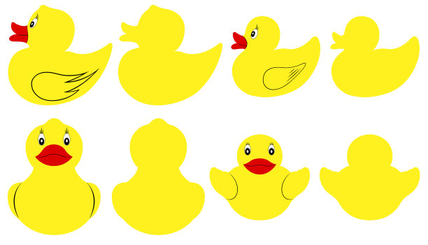 收集不同的橡胶鸭子图片下载