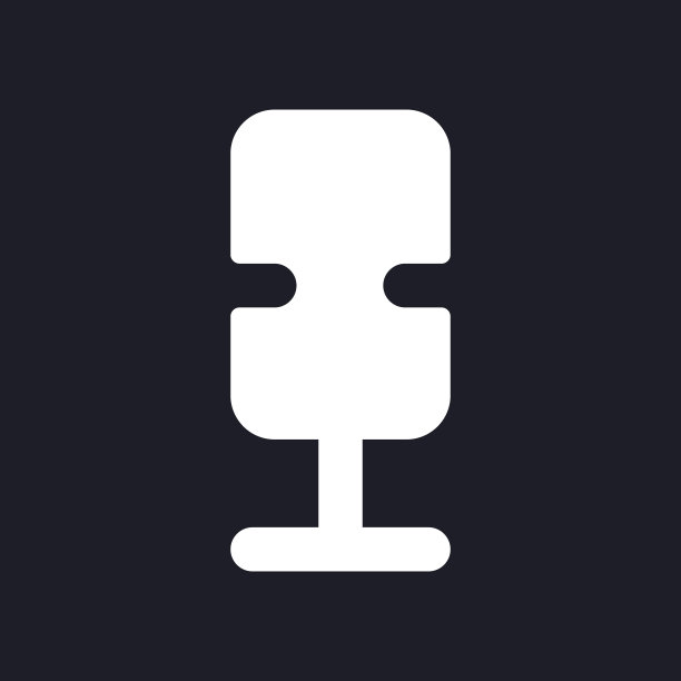 麦克风暗模式字形ui图标图片下载