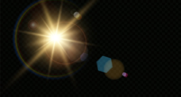 矢量透明阳光特殊透镜眩光效果图片下载