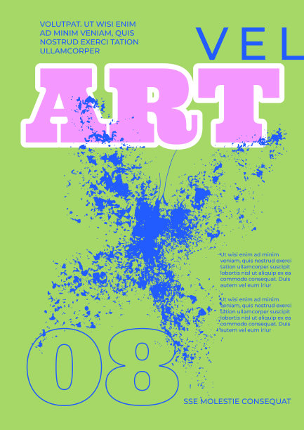 复古海报模板与蝴蝶邮票和排版。图片下载