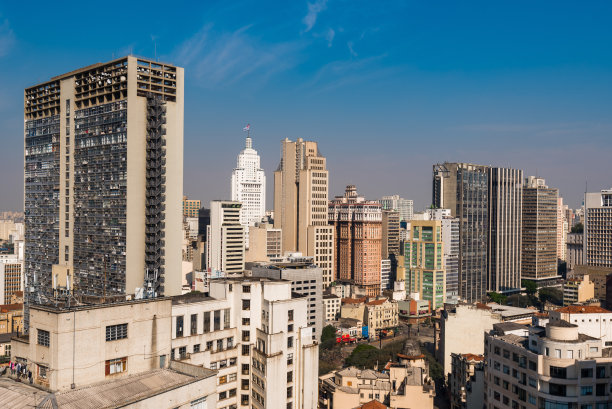 圣保罗市中心的高层建筑图片下载