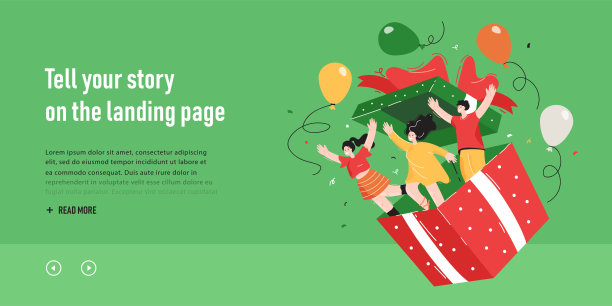 小人从巨大的礼品盒里跳出来图片下载