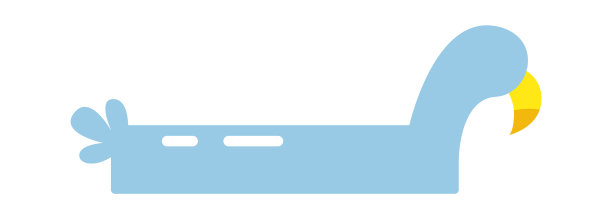 充气卡通鸭。矢量图图片下载