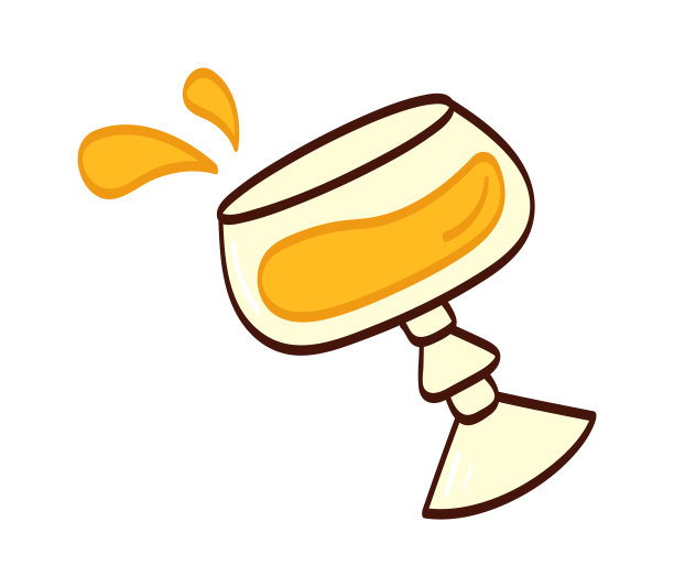 玻璃用酒。矢量图图片下载