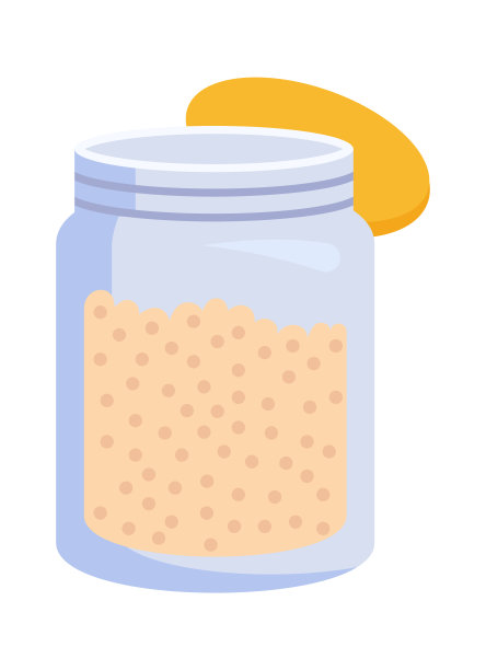 Jar的粮食。矢量图图片下载