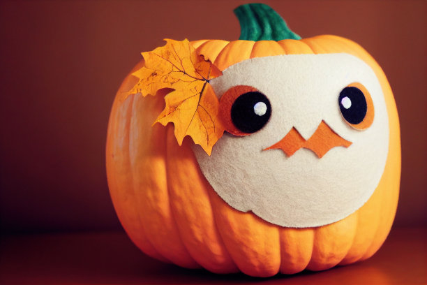 插图可爱的南瓜人物与万圣节的色调图片下载