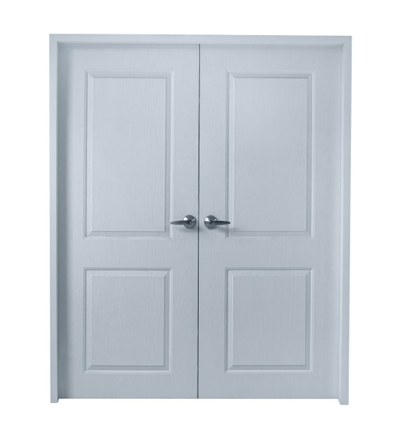 木门孤立在白色背景，修剪路径图片下载