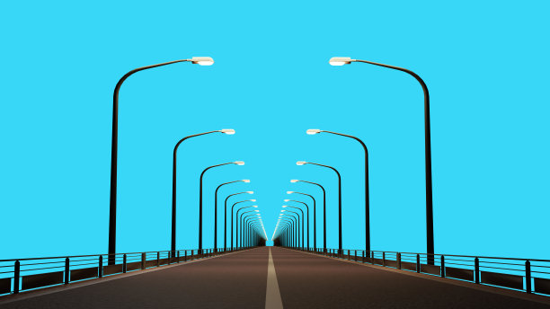 道路结构的隔离图片下载