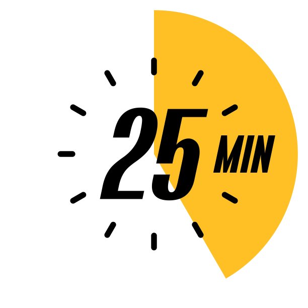 计时器，时钟符号，时间概念，插图矢量，25分钟计时器。图片下载