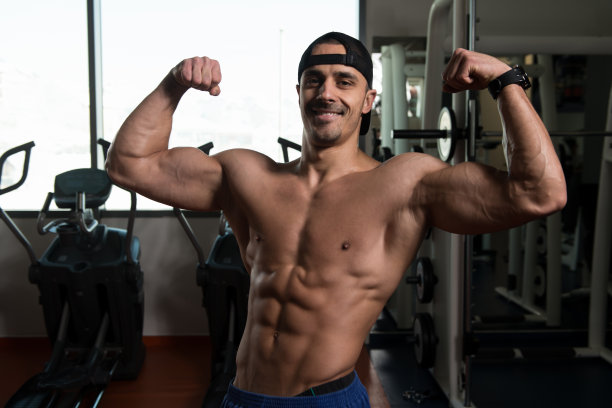 健美肌肉男肖像图片下载