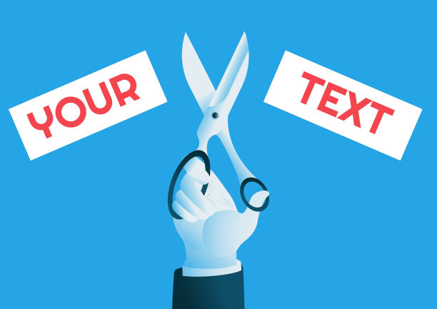 手握剪刀矢量插图图片下载