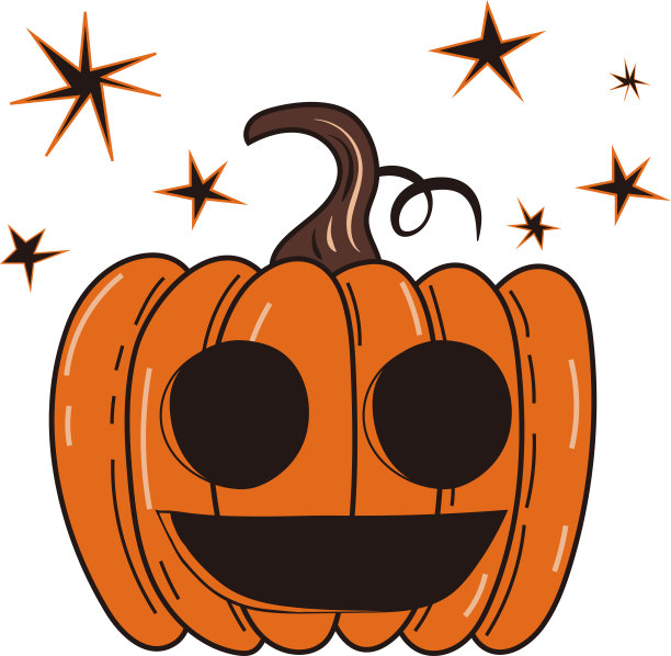 秋季万圣节南瓜插画图片下载