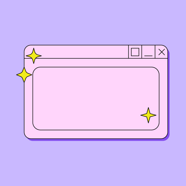 y2k风格的复古数字屏幕用户界面图片下载