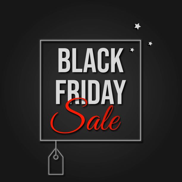 黑色星期五销售横幅，背景。图片下载