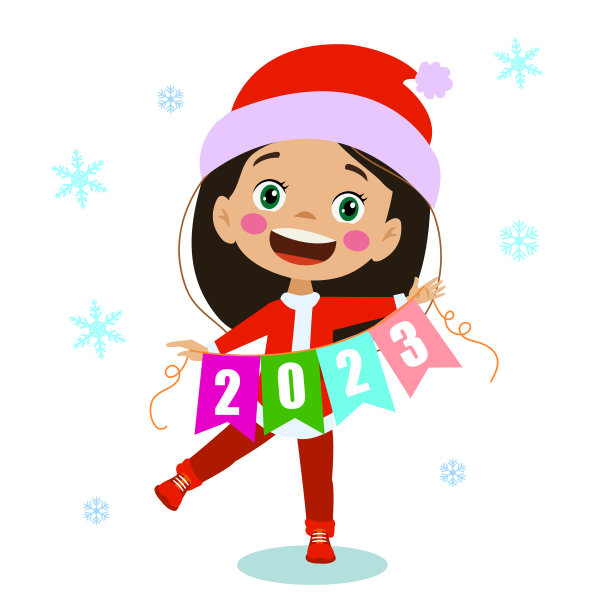 新年快乐，孩子们快乐图片下载