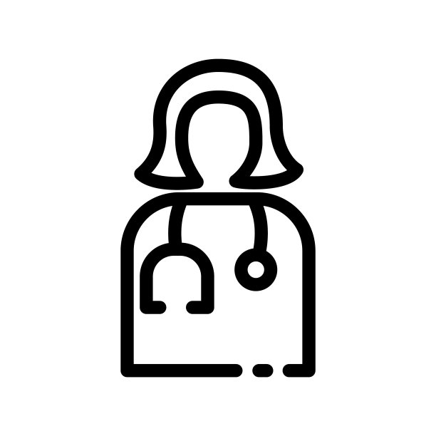 插图矢量图形的医生图标模板设计图片下载
