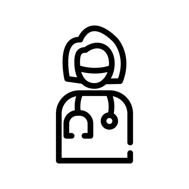 插图矢量图形的医生图标模板设计图片下载