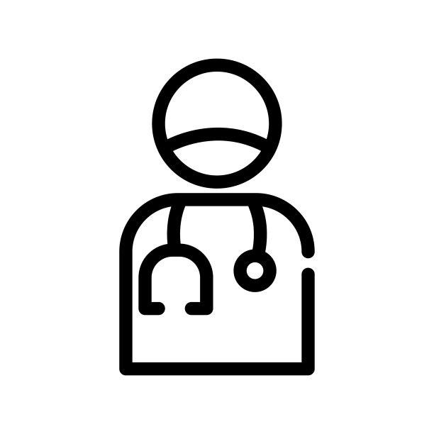 插图矢量图形的医生图标模板设计图片下载