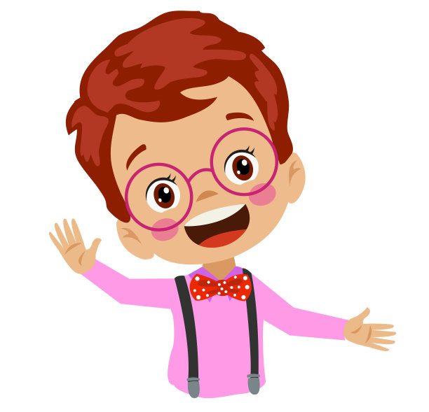 可爱快乐的学生带着领结图片下载