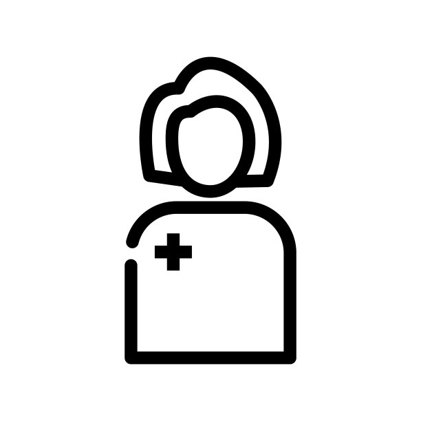 插图矢量图形的医生图标模板设计图片下载