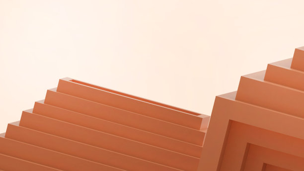 抽象的背景。未来的创意和商业理念，以不同的目标和发展橙色的成功。保护，复制空间，数字，横幅，网站-3d渲染图片下载