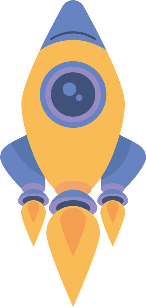 黄色火箭启动图片下载