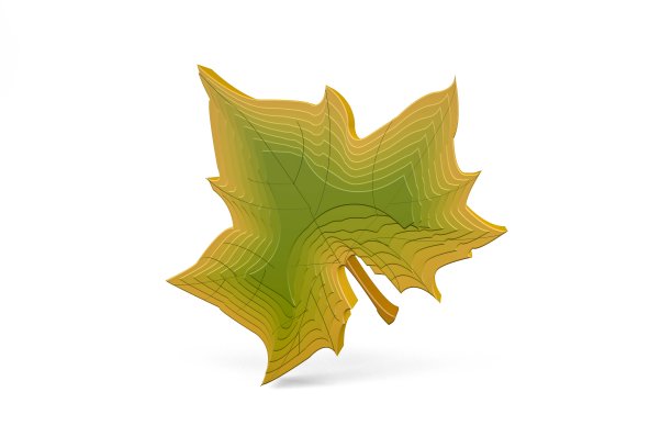 秋叶- 3d插图图片下载