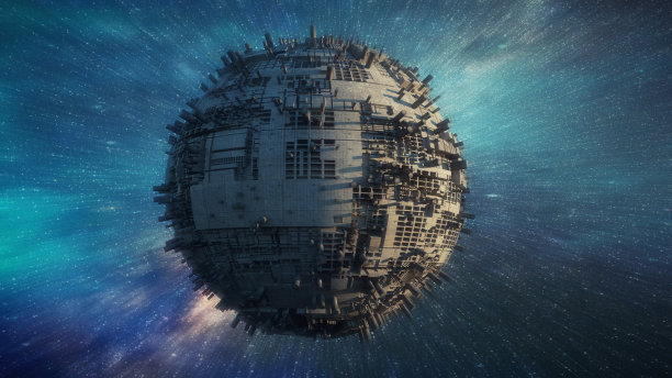 3 d渲染。飞碟外星人飞船图片下载