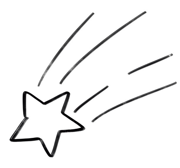 星星涂鸦写意素描素描形状形成抽象元素的夜空闪耀艺术图片下载