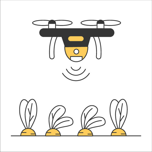 农业无人机监测植物健康图片下载