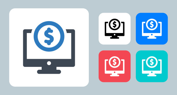 在线捐赠图标-矢量插图。捐赠，慈善，捐赠，在线，众筹，网站，页面，给予，钱，美元，网站，互联网，标志，符号，平面，图标。图片下载