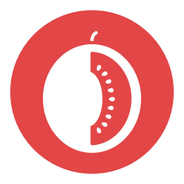 隔离瓜设计矢量图标。水果标志图片下载