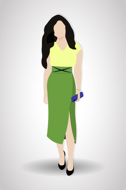 年轻时尚的格鲁吉亚女商人图片下载