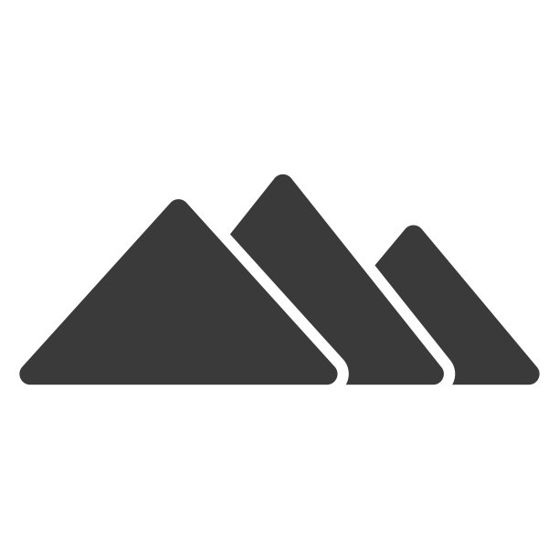 埃及金字塔雕文图标孤立在白色背景上。矢量插图。图片下载