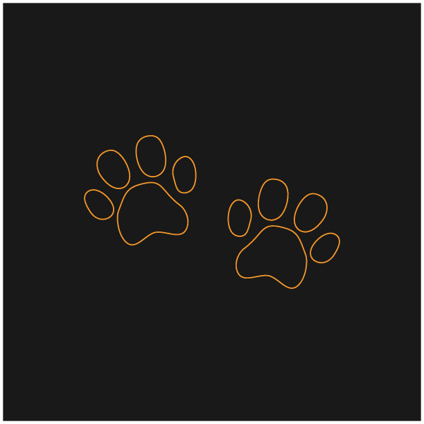 狗脚印背景维克多图片下载