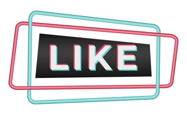 为流行的社交网络黑蓝粉红设计图片下载