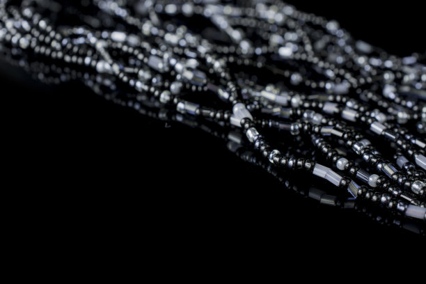 黑色背景上浪漫美丽的吊坠图片下载